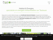 Tablet Screenshot of habitat-energies.com